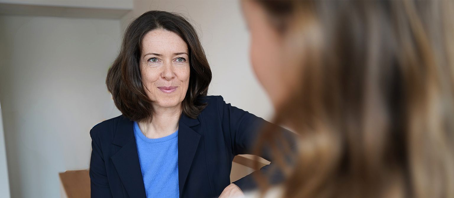 Meike Fabian podczas wywiadu