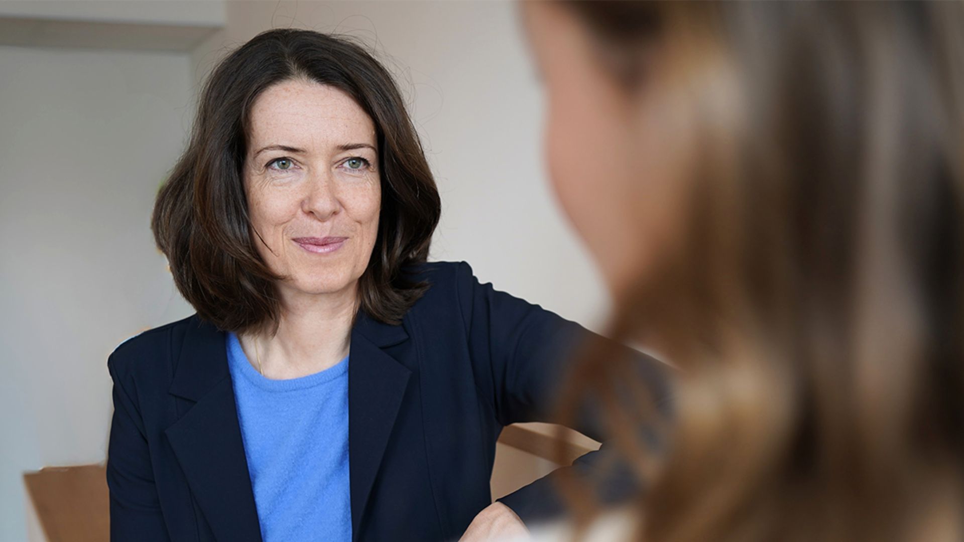 Meike Fabian podczas wywiadu